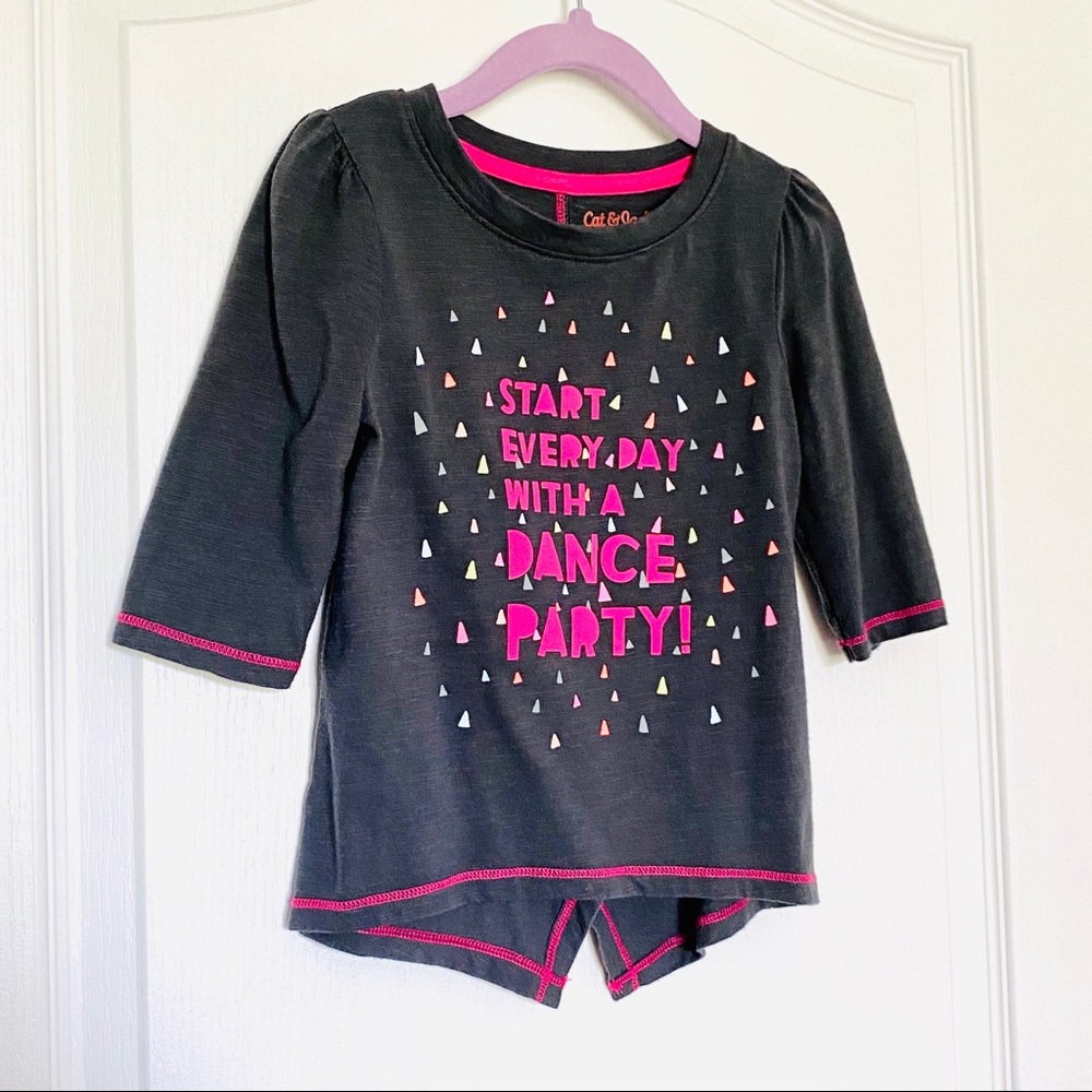 Cat & Jack Dance Party Shirt Girl size 3T